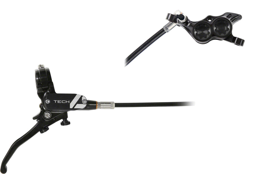 Hope Tech 4 E4 Disc Brake and Lever Set - Rear Hydraulic Post Mount Black