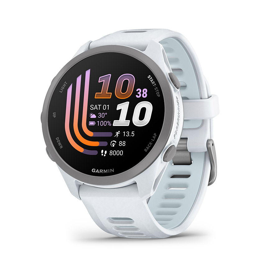 Garmin Forerunner 170 Watch Watch Color: Whitestone Wristband: Whitestone/Cloud Blue - Silicone Garmin Forerunner 170 Watch Watch Color: Whitestone Wristband: Whitestone/Cloud Blue - Silicone