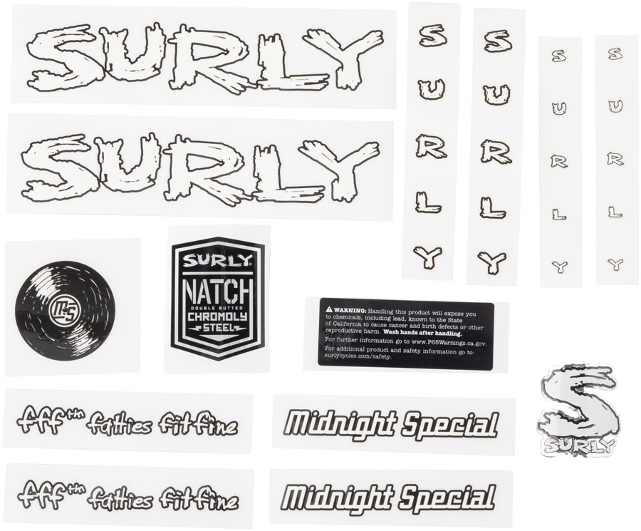 Surly Midnight Special Frame Decal Sets variant 2