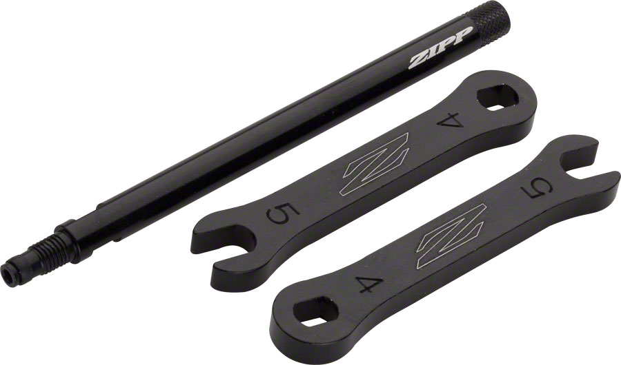 Zipp Tangente Aluminum Knurled Valve Extender - Black variant 2