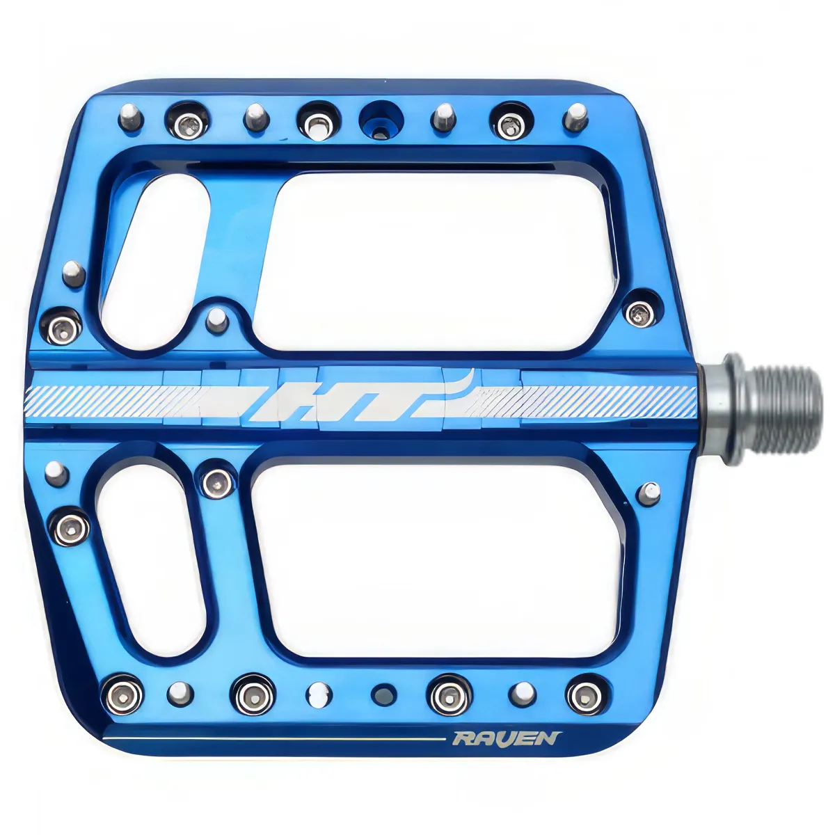 HT Pedals ANS12 Raven Platform Pedals CrMo Royal Blue