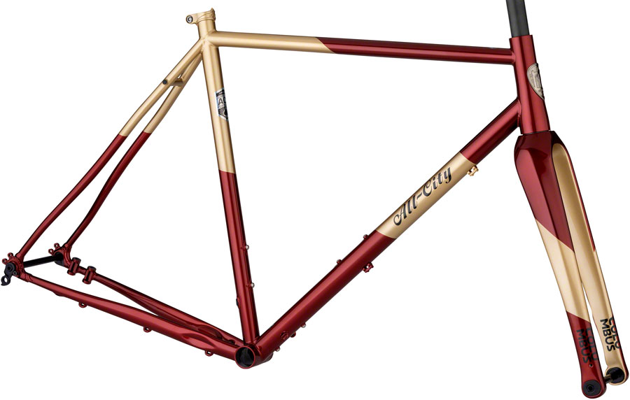 All-City Cosmic Stallion Frameset - 700c, Steel, Currant and Cream