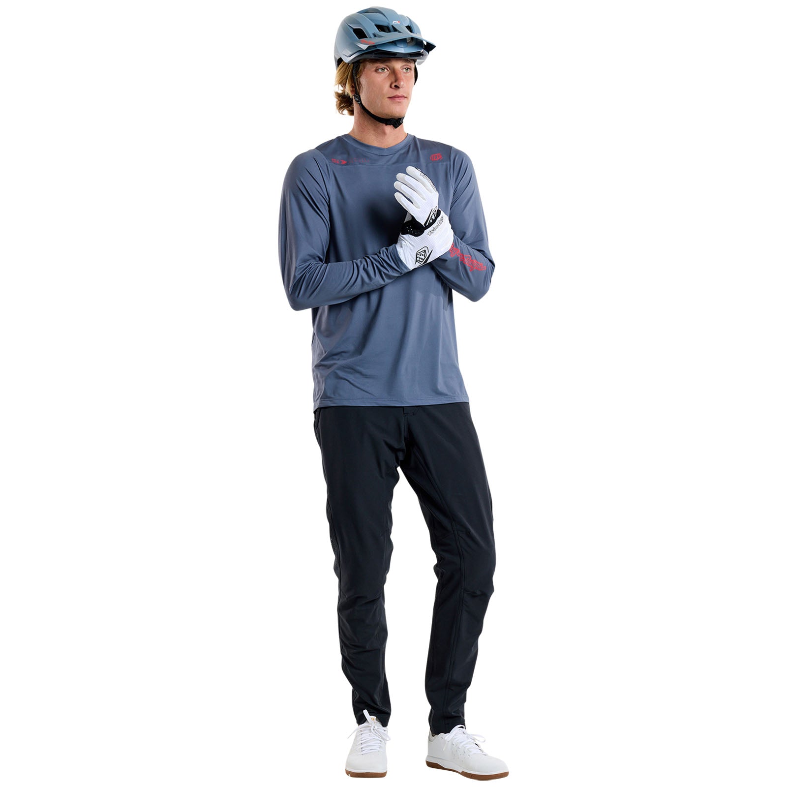 Skyline Long Sleeve Jersey Mono Steel Blue - Image 7