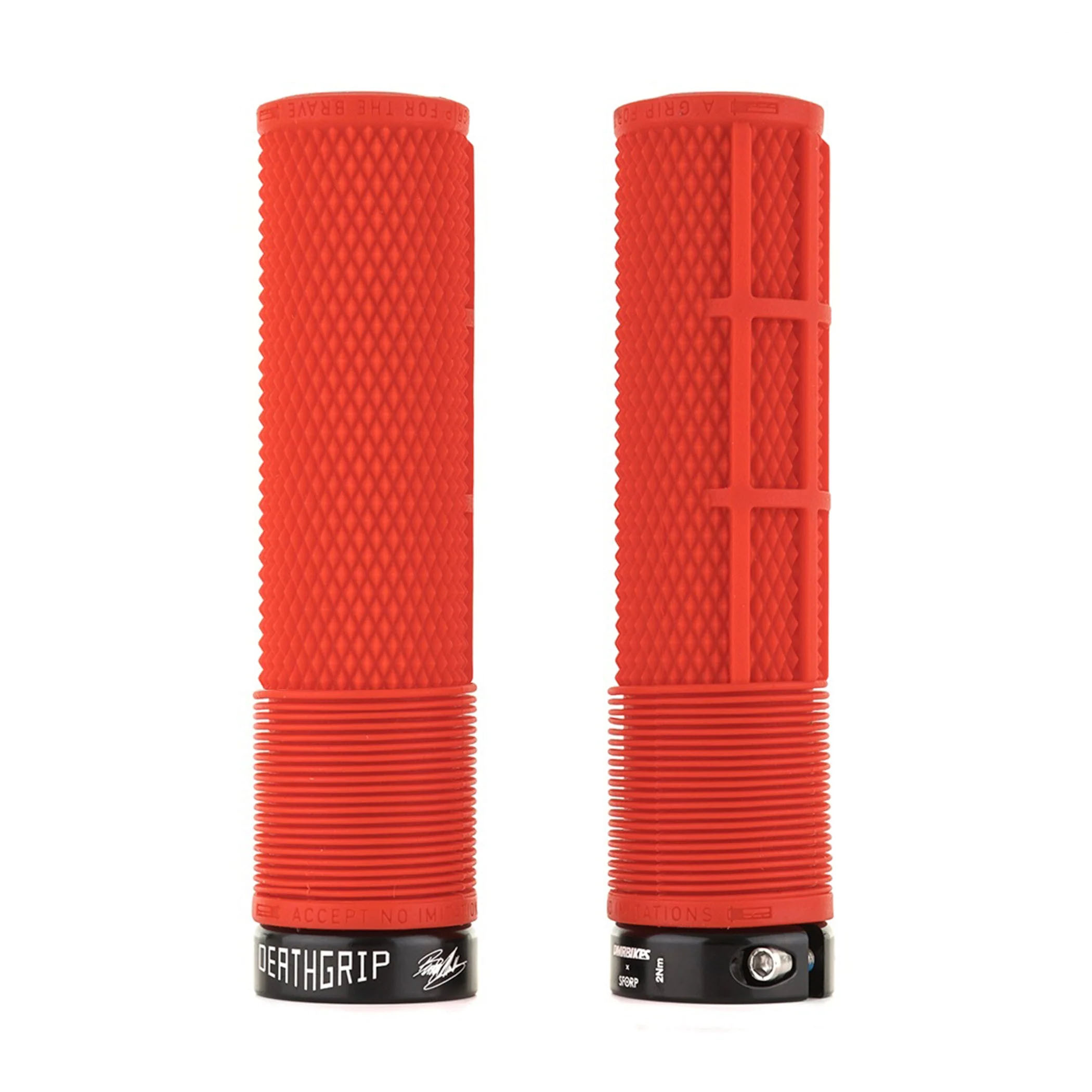 DMR Brendog Flangeless DeathGrip Thin - Red DMR Brendog Flangeless DeathGrip Thin - Red