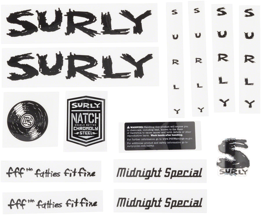 Surly Midnight Special Frame Decal Sets