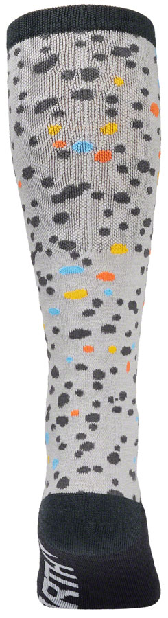 45NRTH Speck Heavyweight Knee High Wool Sock - Gray/Dark Blue - Image 4