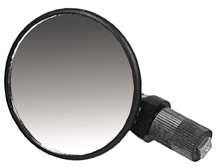 Third Eye Bar End Mirror Black Third Eye Bar End Mirror Black