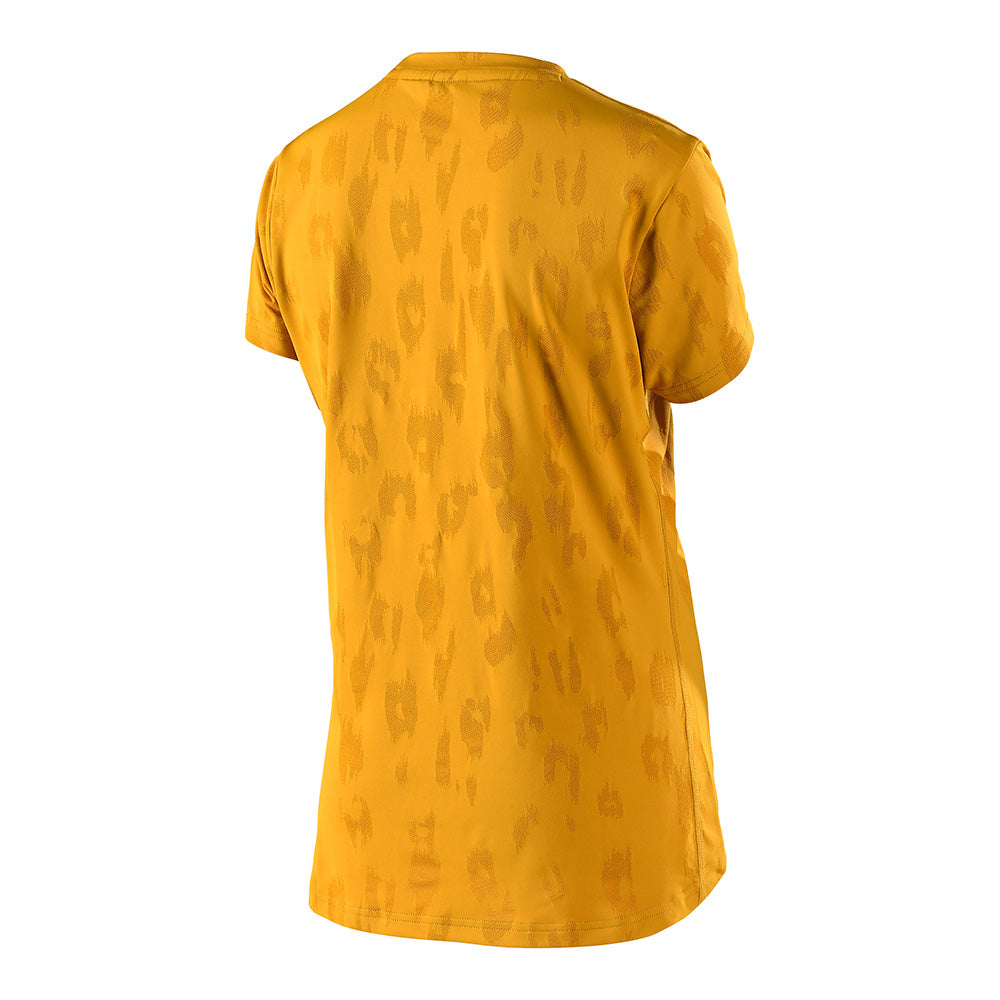 Womens Lilium SS Jersey Jacquard Honey - Image 3