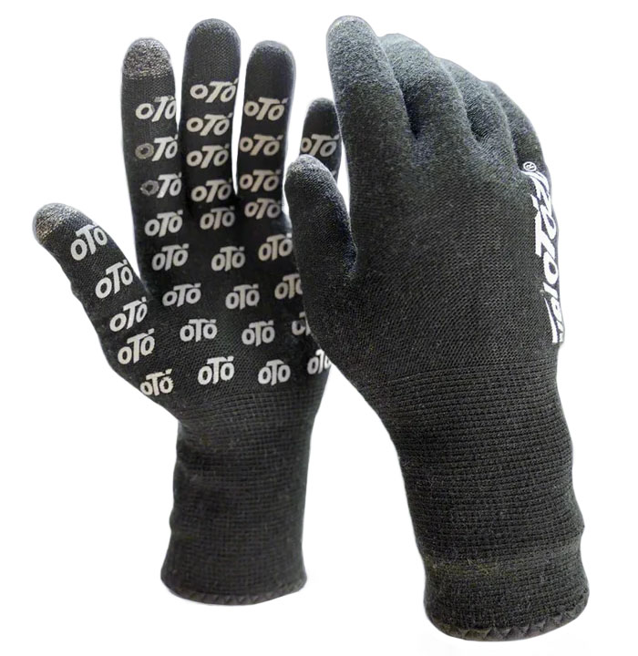 VeloToze Knitted Waterproof Cycling Gloves Black VeloToze Knitted Waterproof Cycling Gloves Black