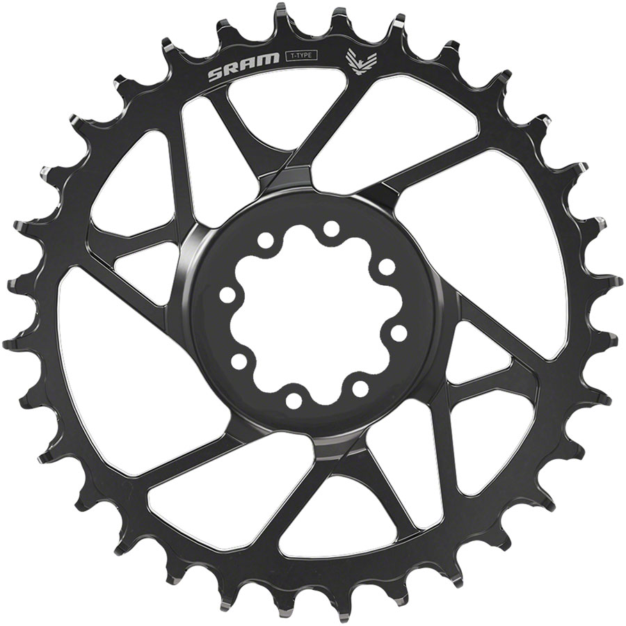SRAM S1000 Eagle T-Type Direct Mount Chainring - 12-Speed 8-Bolt Direct Mount 3mm Offset Aluminum BLK