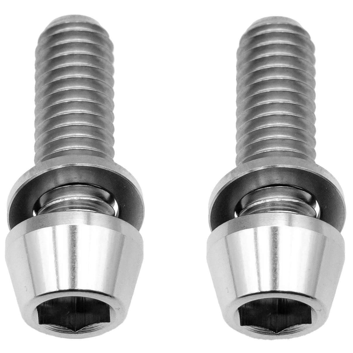 Better Bolts Ti Post Mount Caliper Bolts 18mm Silver 2/Count