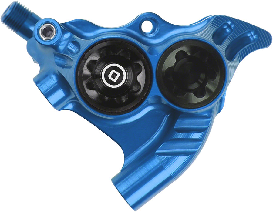 Hope RX4+ Disc Brake Caliper - Flat Mount Rear +20mm DOT Type Blue Hope RX4+ Disc Brake Caliper - Flat Mount Rear +20mm DOT Type Blue