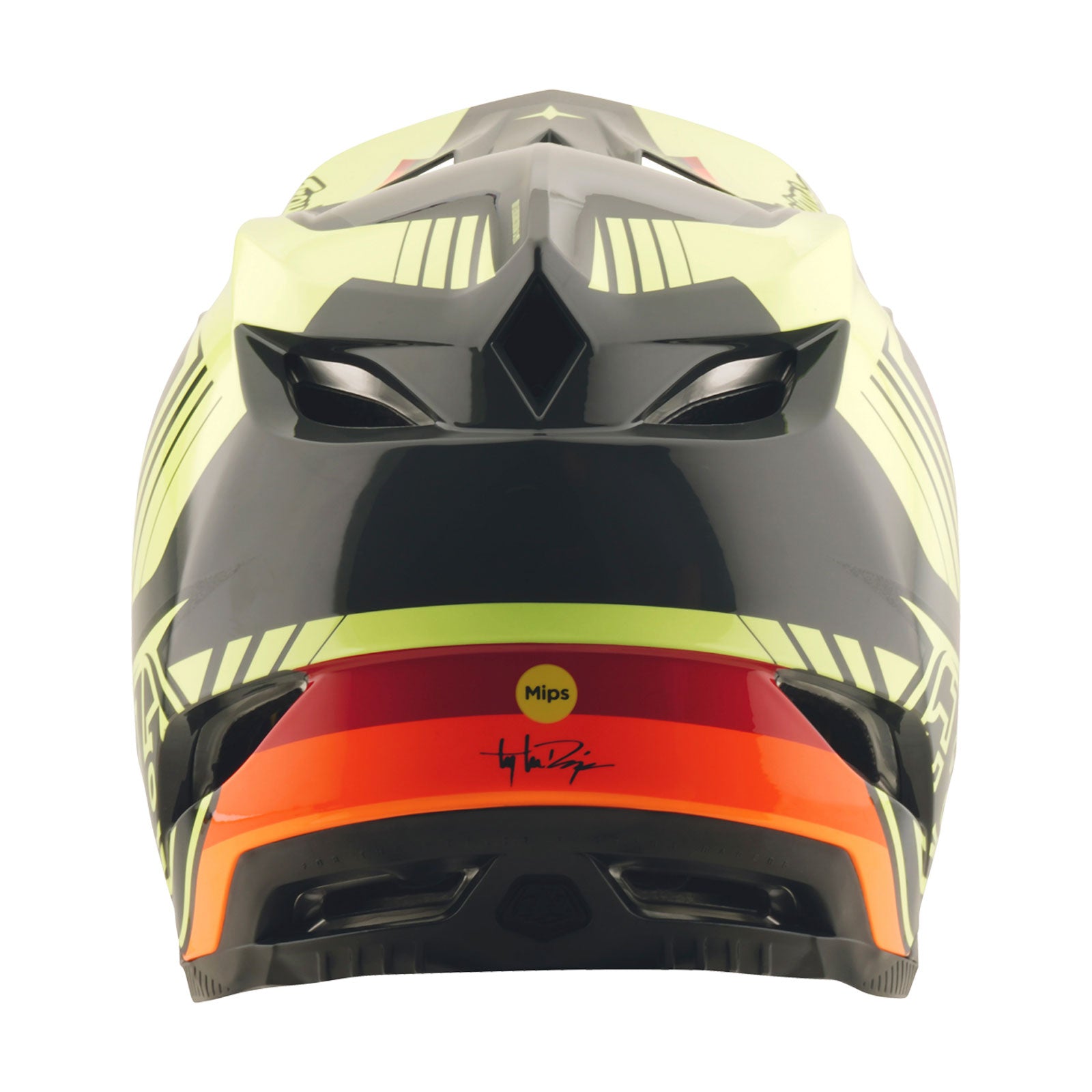 D4 Polyacrylite Helmet Qualifer Black / Yellow - Image 3
