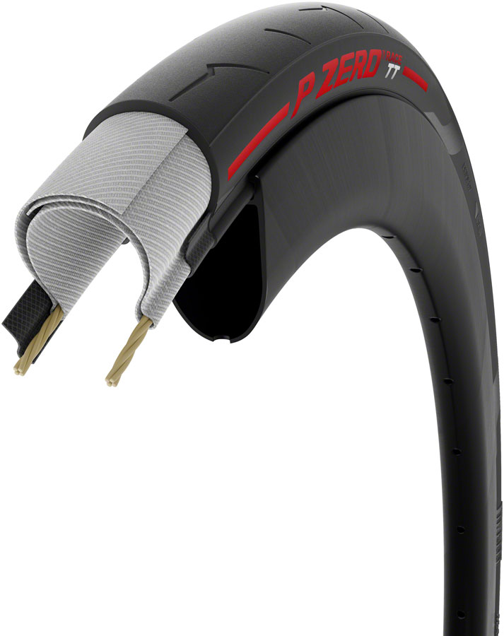 Pirelli P ZERO Race TT 700c Tire - Clincher, Folding, Red Label, TechBelt, SmartEvo - Image 4