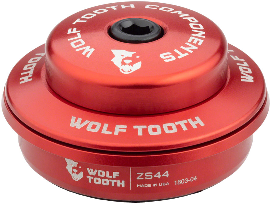 Wolf Tooth Premium Headset - ZS44/28.6 Upper 6mm Stack Red