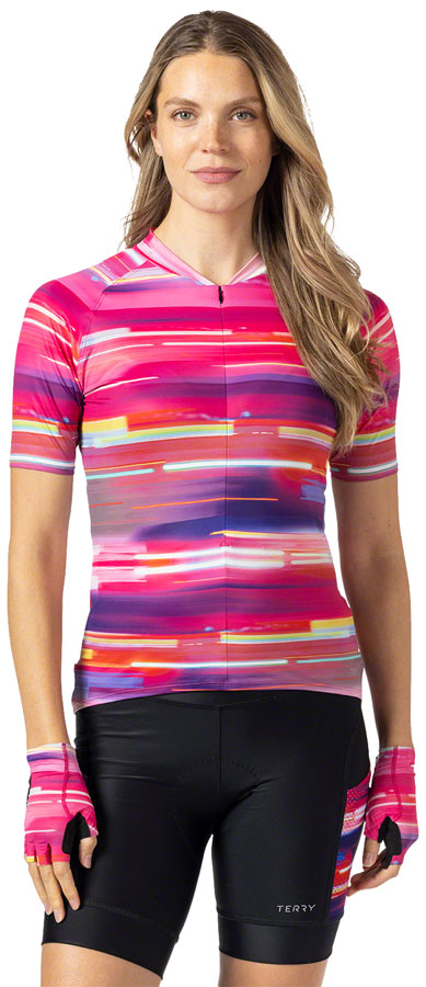 Terry Soleil Short Sleeve Jersey - Traffic Small Terry Soleil Short Sleeve Jersey - Traffic Small