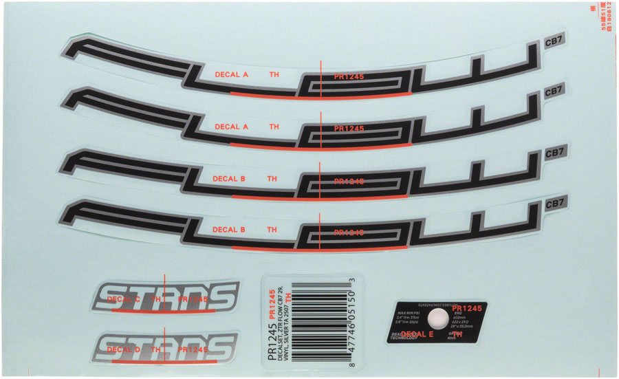 Stan's Flow CB7 Rim Decal Stan's Flow CB7 Rim Decal