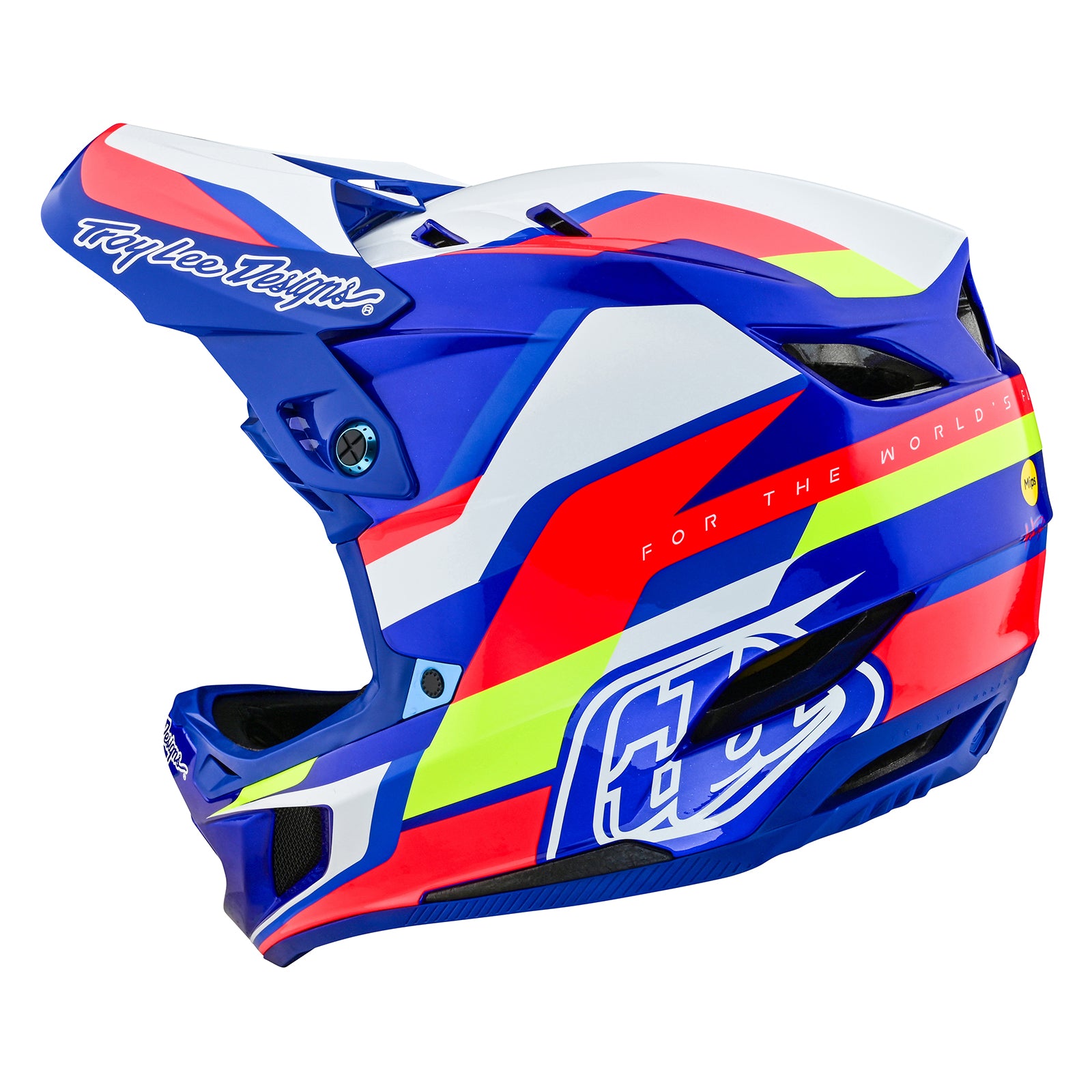 D4 Composite Helmet Omega White / Blue - Image 2