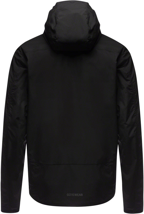 Gorewear Fernflow Hooded Windbreaker - Black, Men's - Image 2