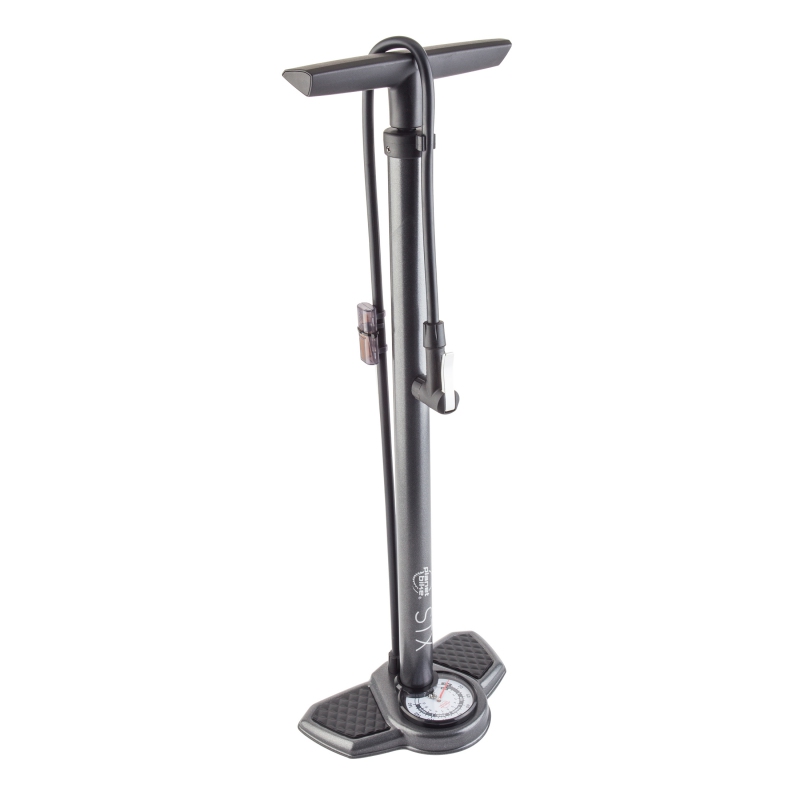 Planet bike STX Floor Pump Floor 3` Analog PV/SV 160psi 25.5` Steel Grey