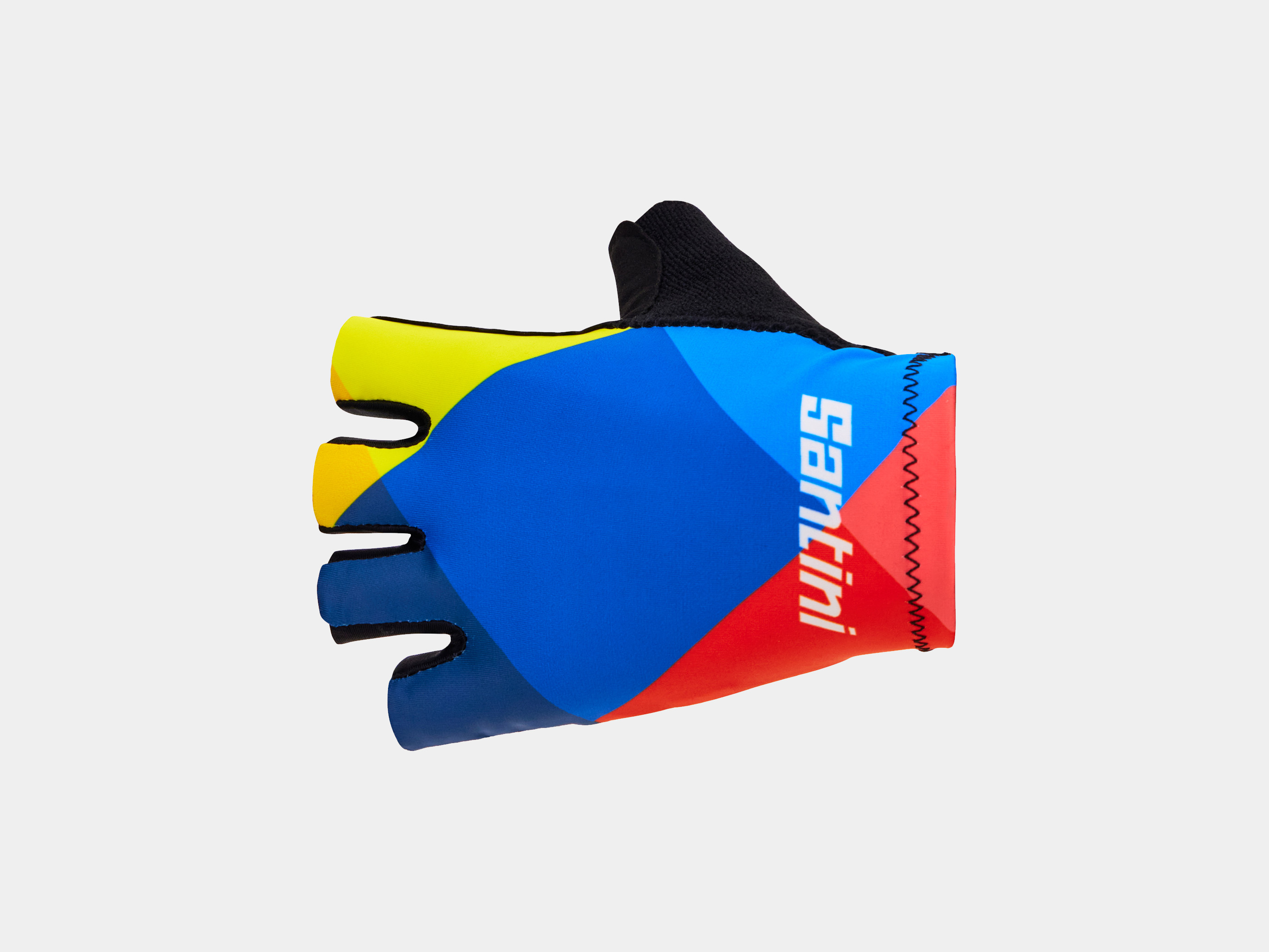 Santini Trek Team Blue/Yellow Glove - Image 2