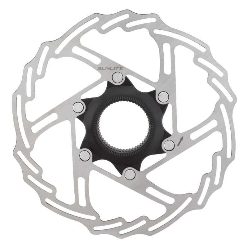 Sunlite 2-Piece CL Disc Rotor 180mm Black/Silver Rotor