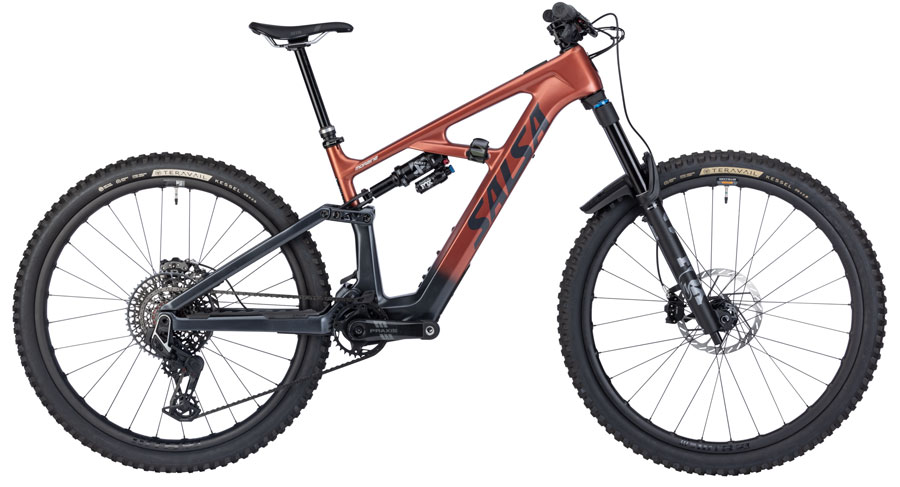 Salsa Moraine C X0 AXS Transmission Ebike - 29" Carbon Charcoal / Red Cedar Large