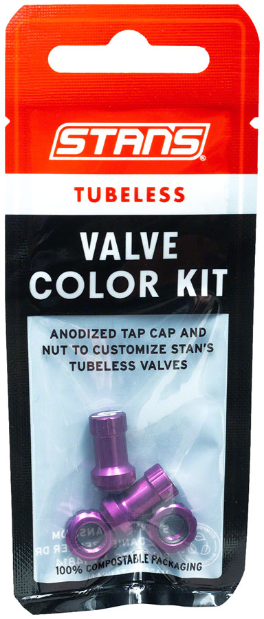 Stan's Tubeless Valve Stem Cap Color Kit - Pair - Image 15