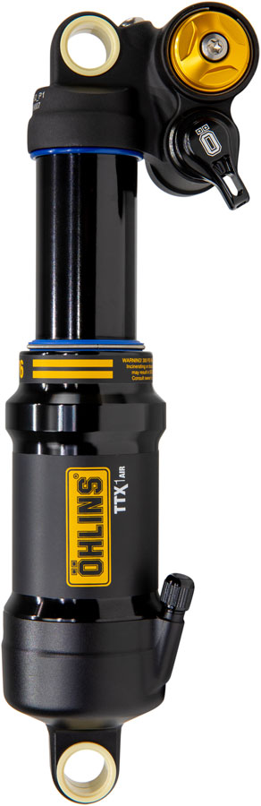 Ohlins TTX1 Air m.2 Rear Shock - Metric 190mm x 45mm Adjustable Volume Air Spring Standard BLK