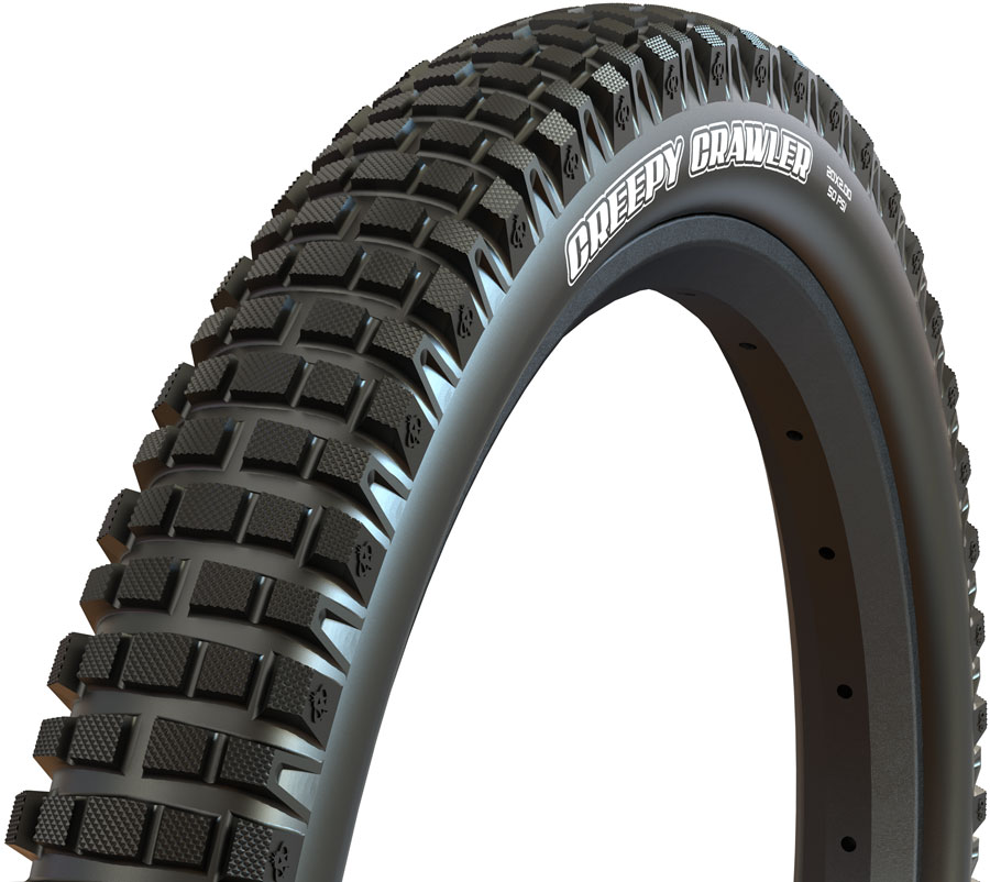 Maxxis Creepy Crawler Tire - 20 x 2.0 Clincher Wire BLK Super Tacky Trials Front