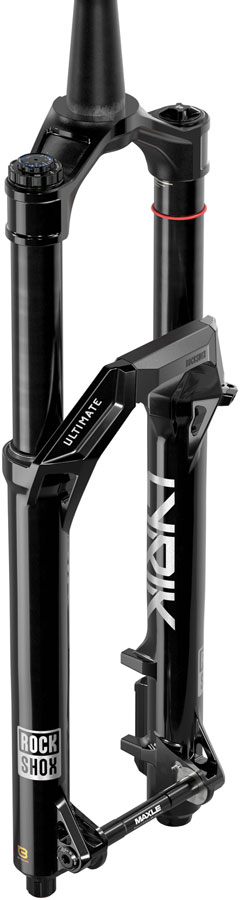RockShox Lyrik Ultimate Charger 3.2 RC2 Suspension Fork - 29" 160mm 15x110mm 44mm Offset Linear XL Air Spring Gloss BLK E1 RockShox Lyrik Ultimate Charger 3.2 RC2 Suspension Fork - 29" 160mm 15x110mm 44mm Offset Linear XL Air Spring Gloss BLK E1