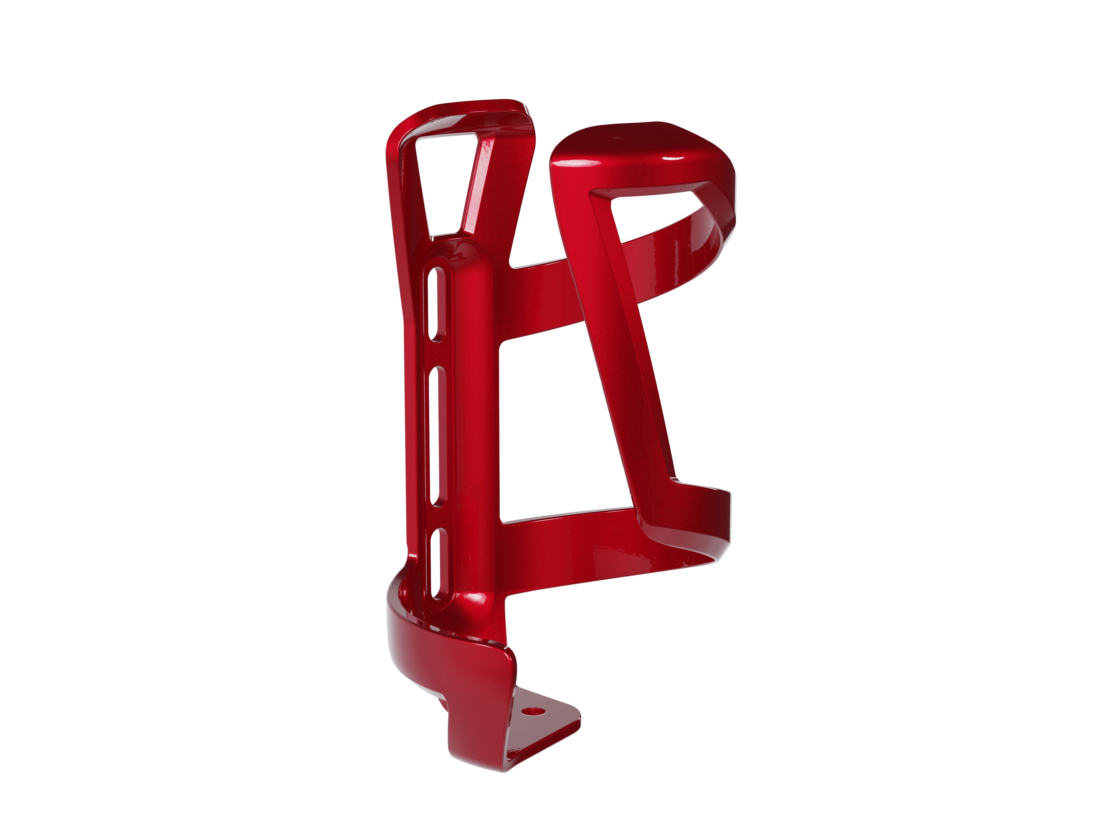 Trek Side Load Left Recycled Plastic Gloss Crimson Cage