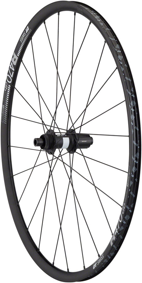 Quality Wheels DT 350/DT R470db Rear Wheel - 700 12 x 142mm Center-Lock HG 11 MTN Road BLK 24H