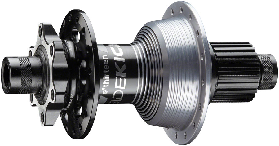 e*thirteen Sidekick Rear Hub - Black/Silver - Image 3