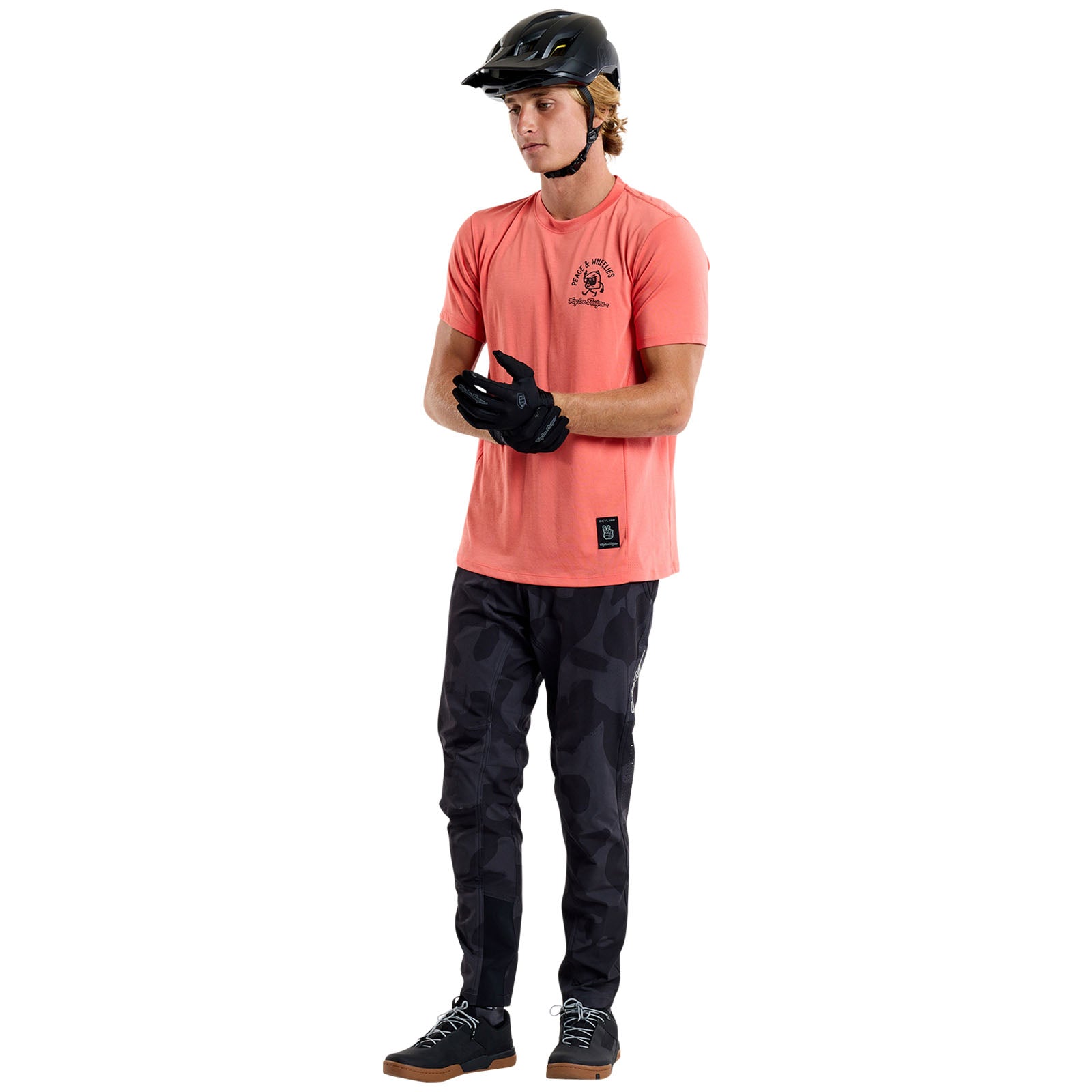 Skyline Short Sleeve Ride Tee P&W Melon - Image 8