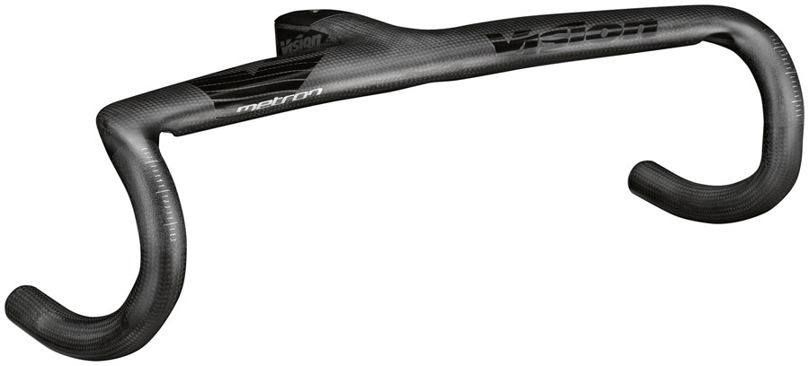 Vision Metron 5D ACR EVO Drop Handlebar 40cm Width 100mm Stem Length -6° Angle Integrated Carbon Design – BLK Vision Metron 5D ACR EVO Drop Handlebar 40cm Width 100mm Stem Length -6° Angle Integrated Carbon Design – BLK