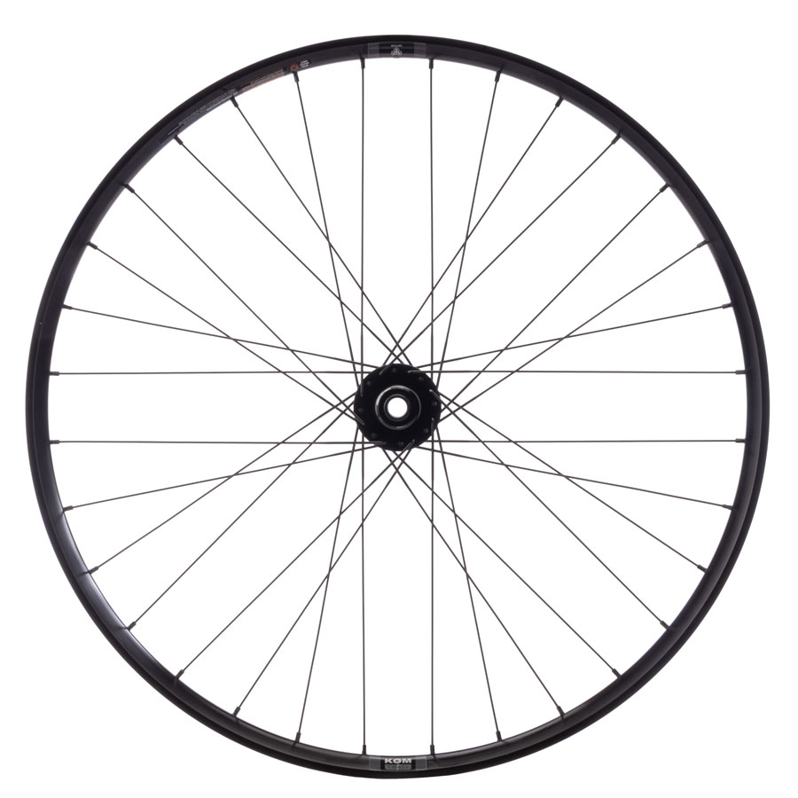 Quality Wheels DT 370 / WTB KOM i30 Front Wheel - 15 x 110mm 6-Bolt, Black - Image 7