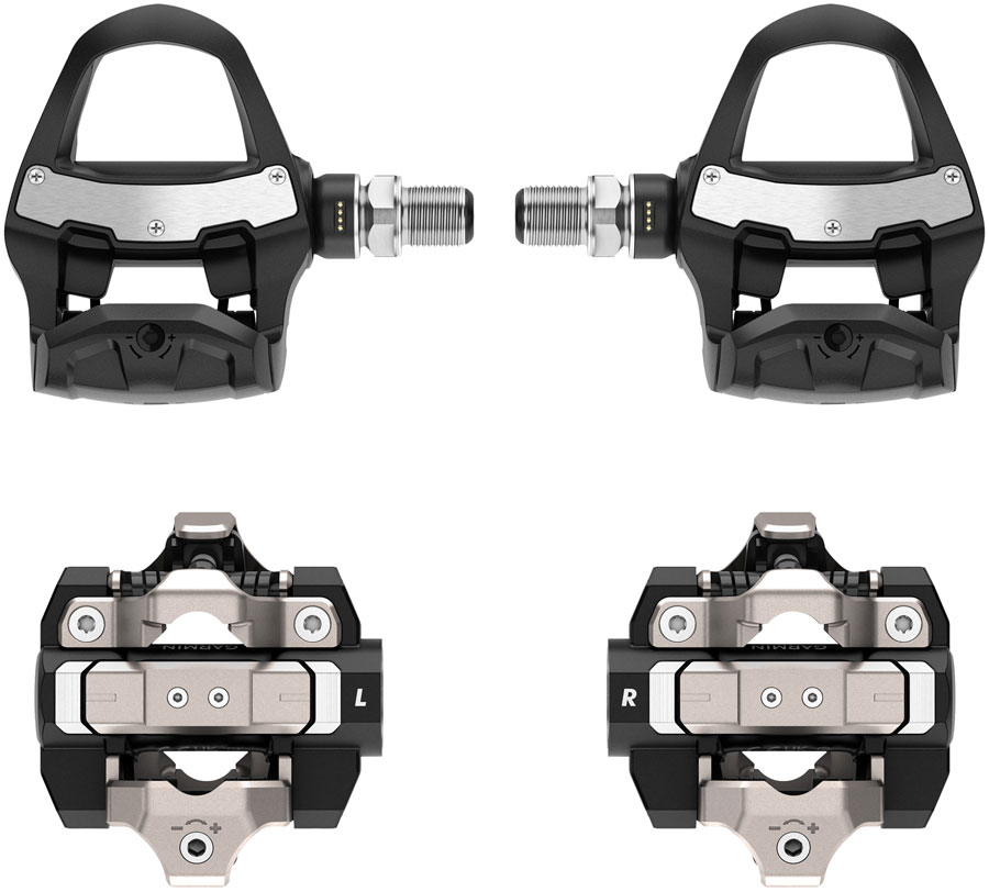 Garmin Rally RK/XC210 Power Meter Pedals Bundle - Clipless Composite/Alloy 9/16" BLK Pair Dual-Sensing LOOK KEO/Shimano SPD