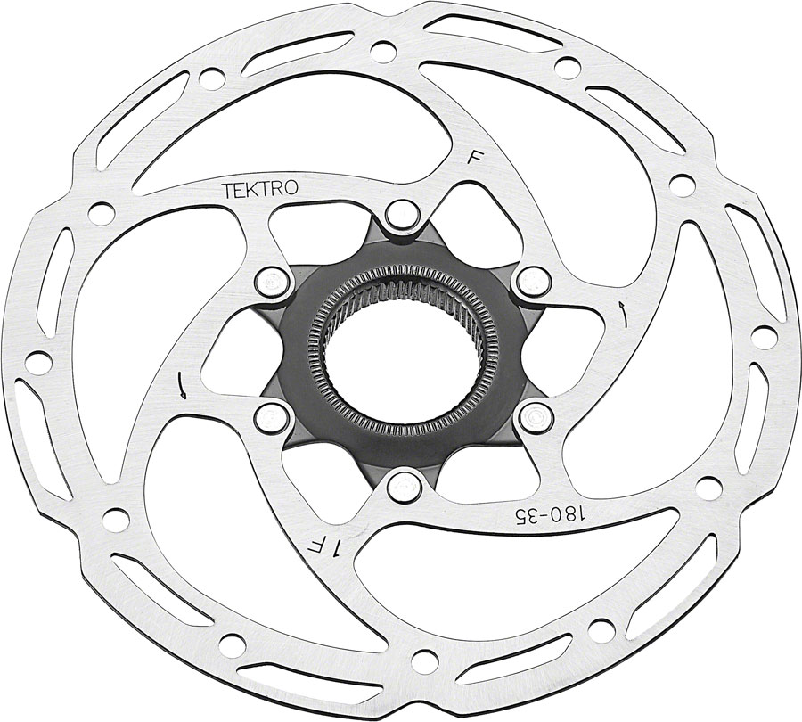 Tektro TR-35 Disc Brake Rotor - 140mm Center-Lock 1.8mm Thickness Silver variant 3