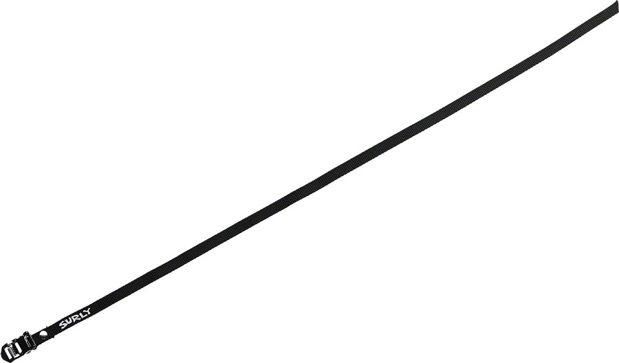 Surly Junk Strap 120cm Rack Strap: Black with Stainless Buckle~ Each Surly Junk Strap 120cm Rack Strap: Black with Stainless Buckle~ Each