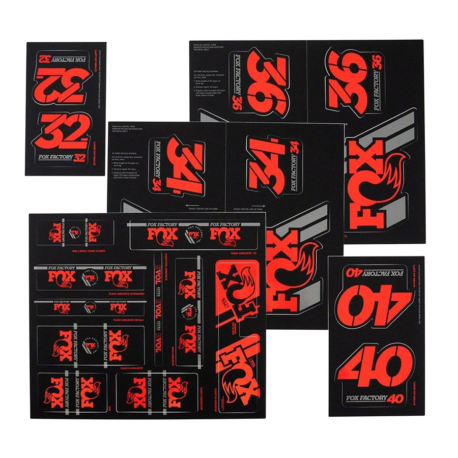 Fox Shox Heritage Decal Kit - Image 2