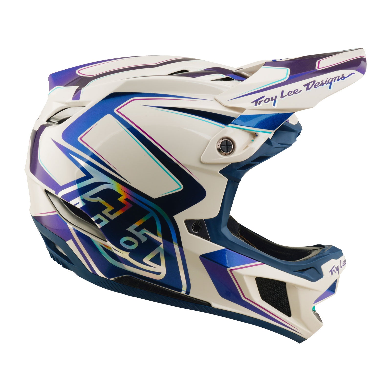D4 Composite Helmet Flared White / Indigo - Image 6