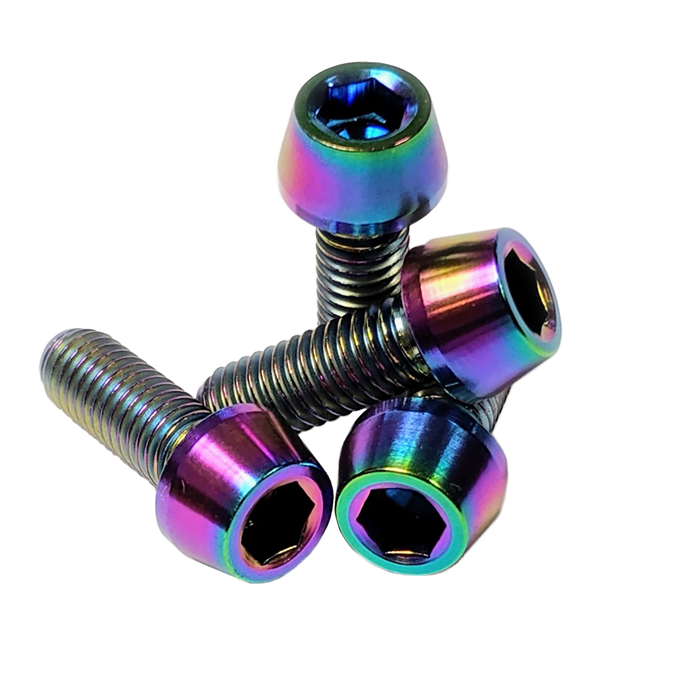Terske Tapered Head Titanium Bottle Cage Bolts Terske Tapered Head Titanium Bottle Cage Bolts