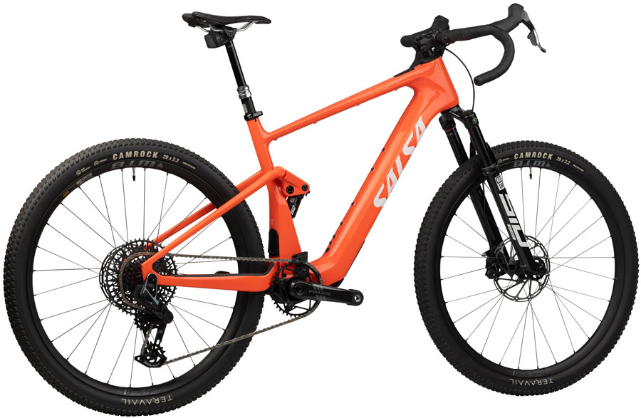 Salsa Wanderosa C Force X0 AXS Transmission Ebike - 29" Carbon Coral - Image 2