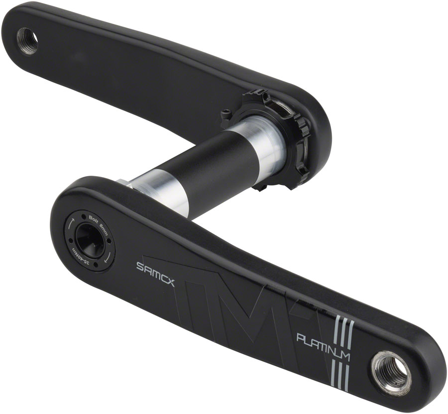 Samox Platinum TM-1 Carbon Crankset - 3-Bolt Direct Mount DUB Spindle, Black - Image 2