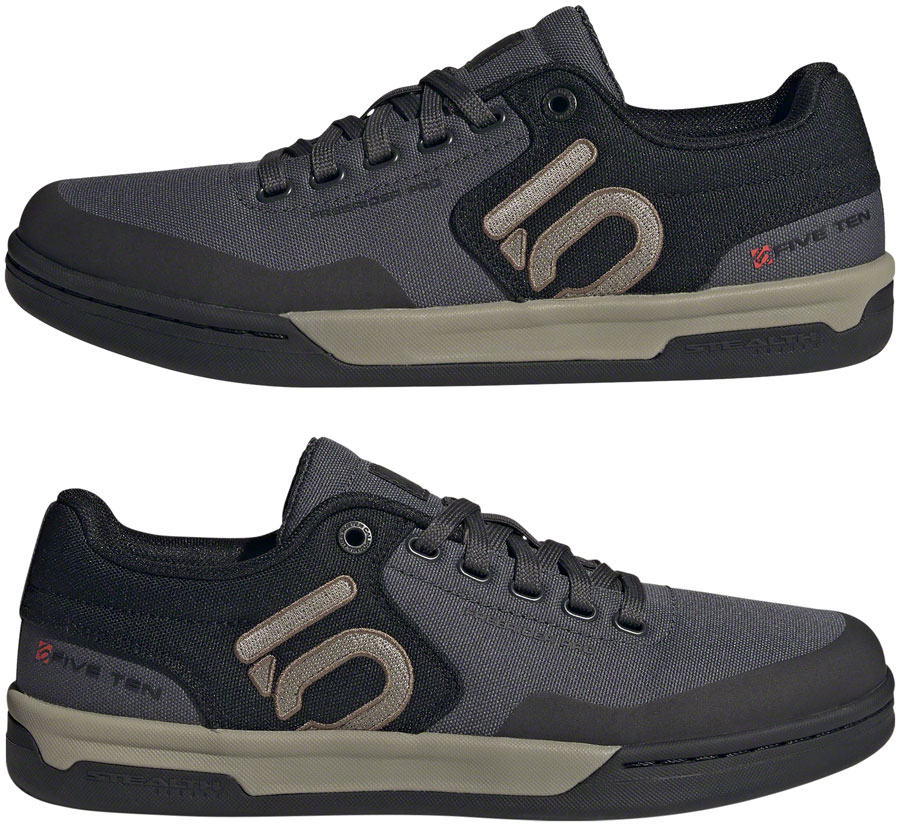 Five Ten Freerider Pro Canvas Flat Shoes - Men's, Gray Six/Silver Pebble/Core Black - Image 2