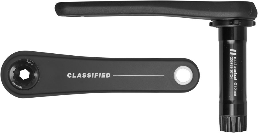 Classified Aero Road Crankset - 170mm 30mm Spindle Carbon Black Classified Aero Road Crankset - 170mm 30mm Spindle Carbon Black