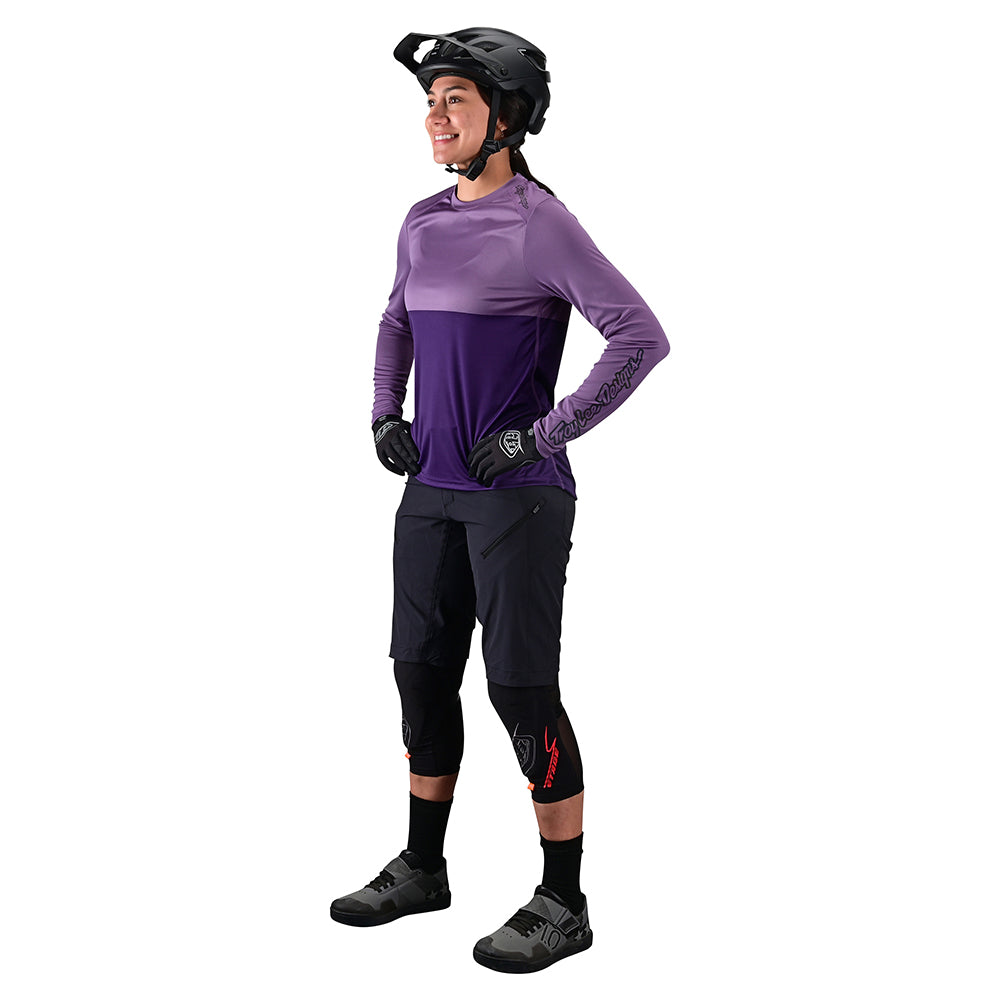 Womens Lilium LS Jersey Block Orchid / Purple - Image 5