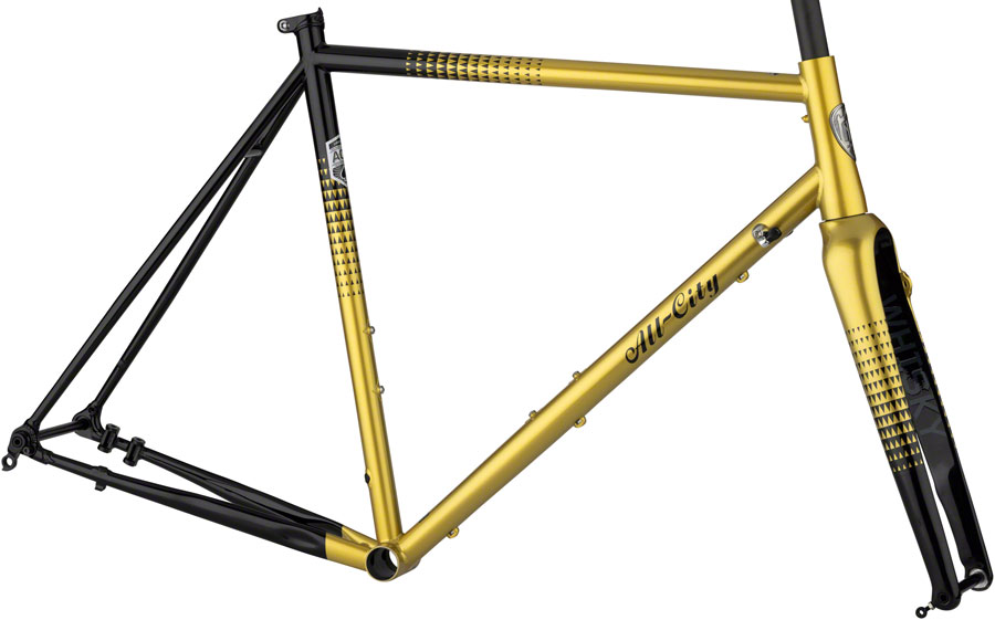 All-City Zig Zag Frameset - 700c, Steel, Golden Leopard