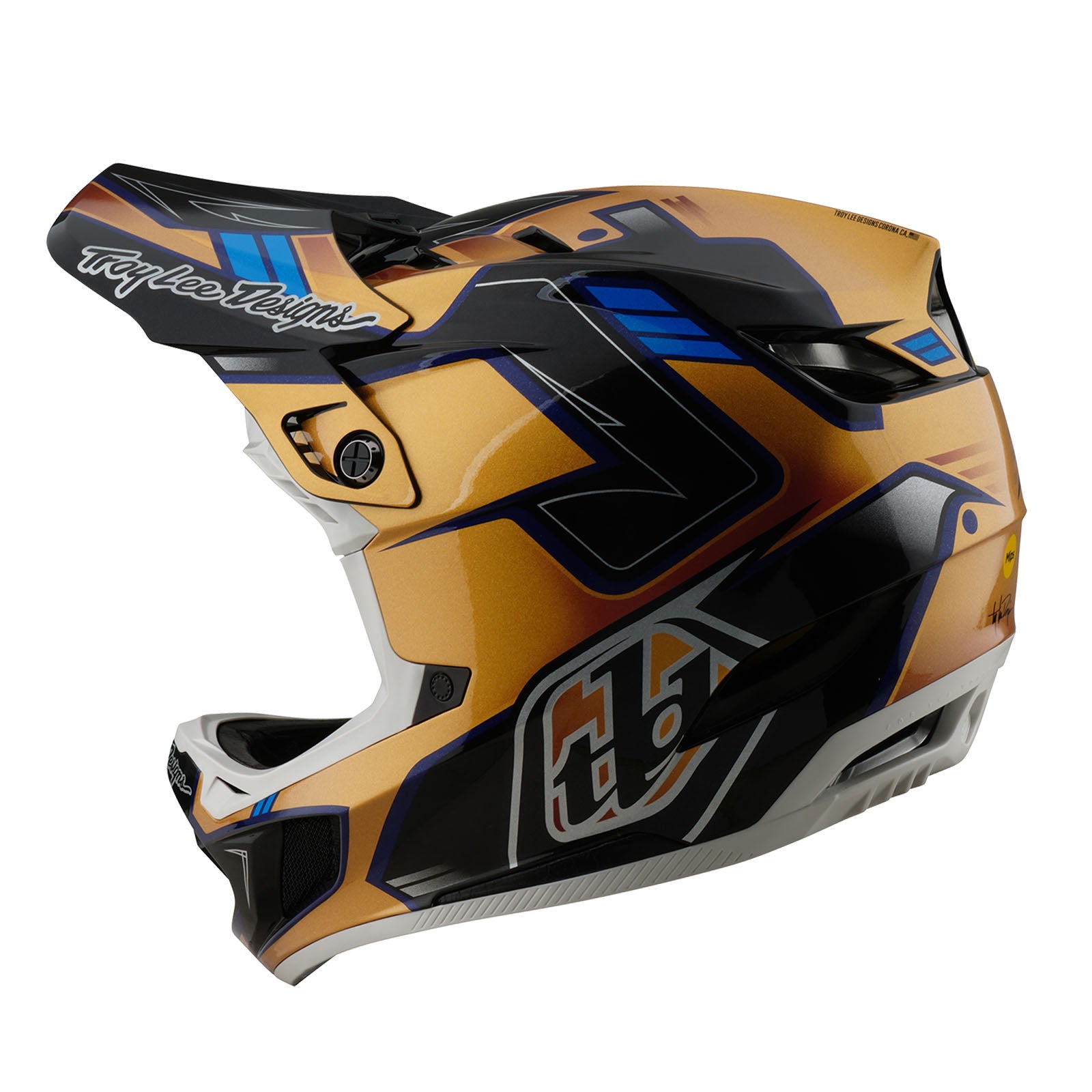 D4 Composite Helmet Royalty Black / Gold - Image 2